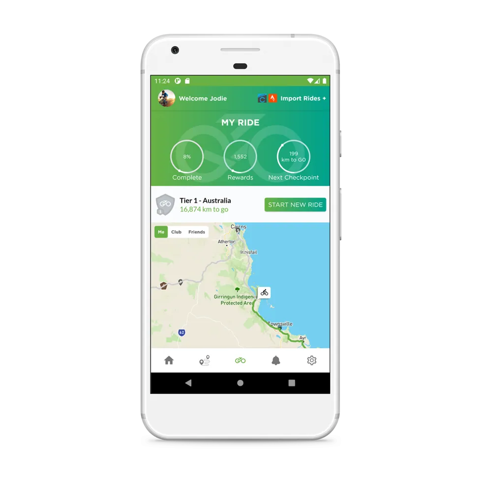 GoCycle virtual cycling application
