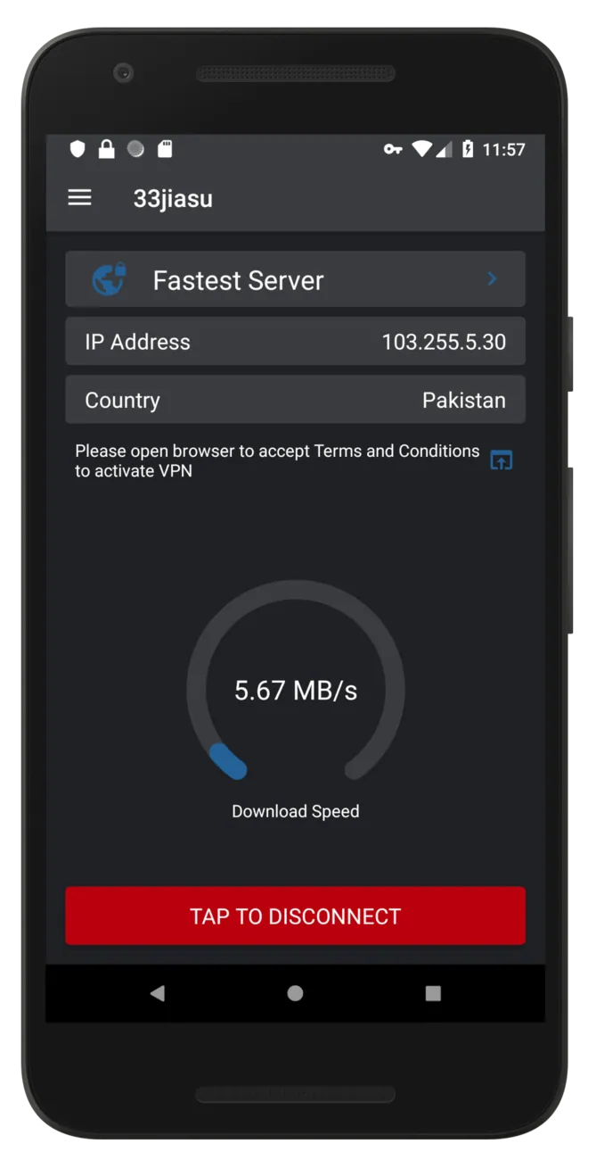 Jiassu VPN Android application